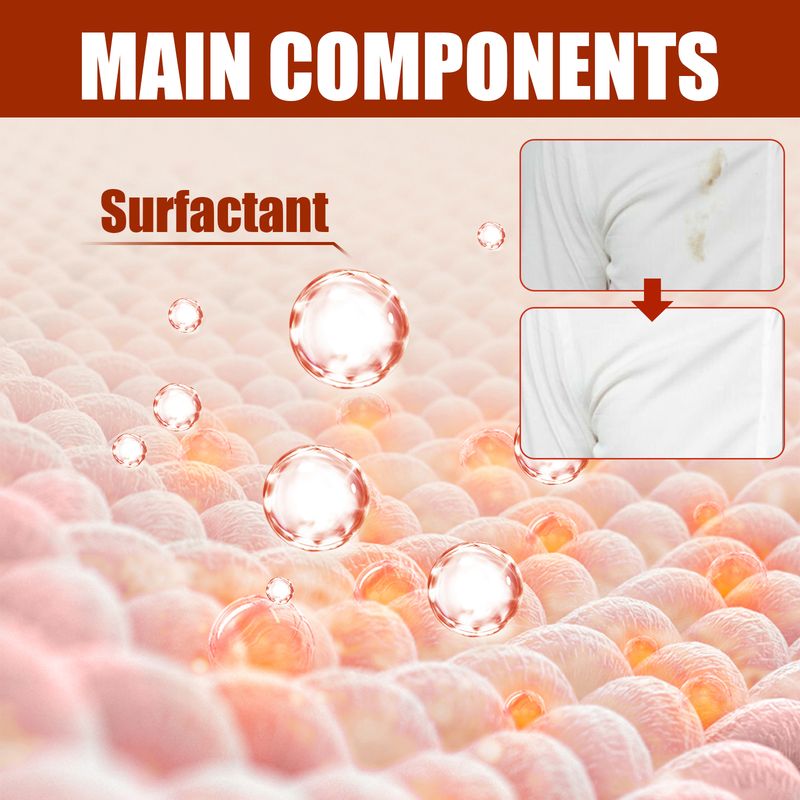 Jue-Fish Fabric Rust Stain Remover, Clothes Decontamination Mild Cleaning Agent For Stubborn Oil Stains And Yellow Mildew Spots_voghion.com