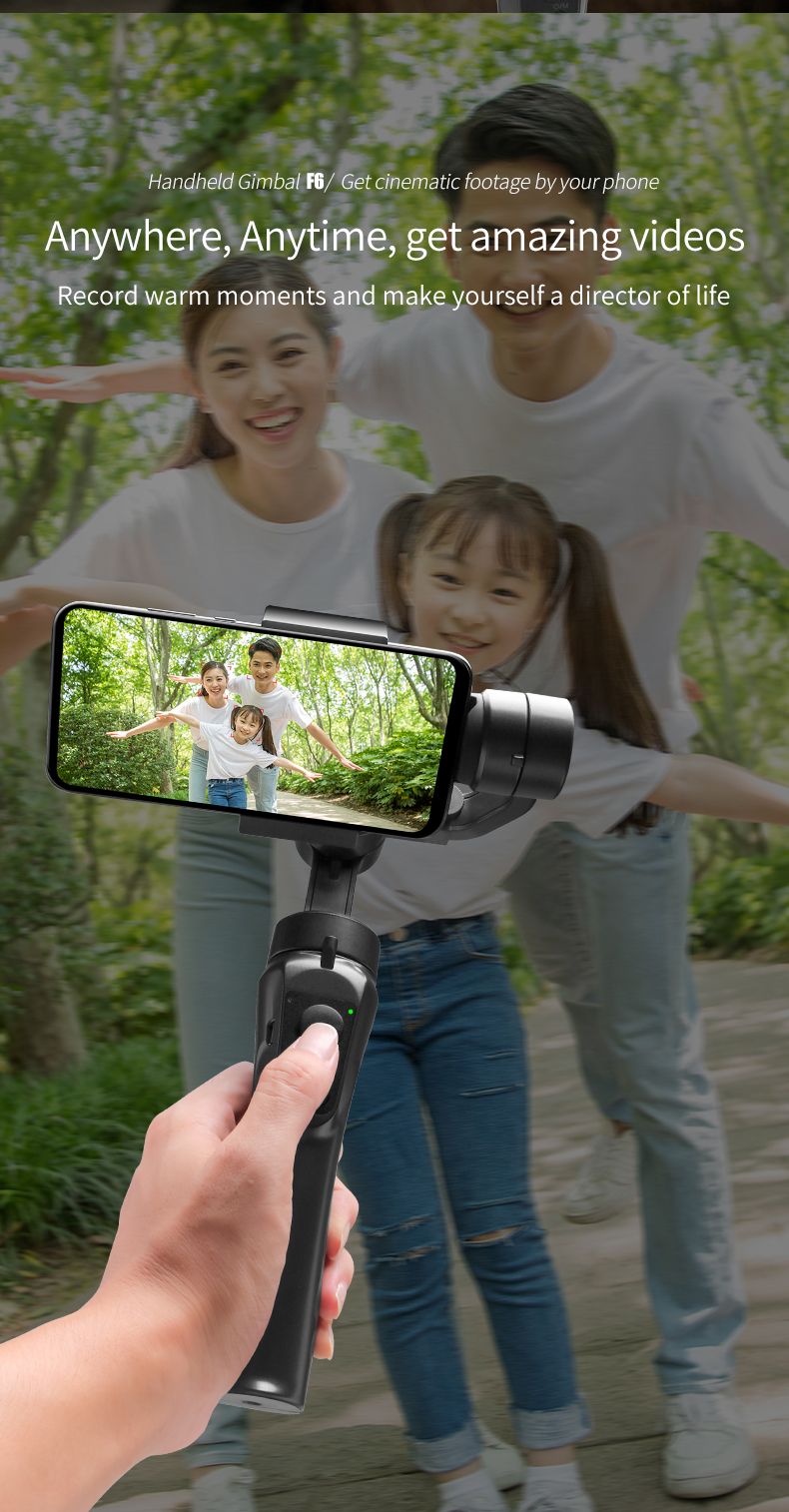 Music Festival Hot fashion best quality Smartphone handheld cheap gimbal with selfie stick_voghion.com
