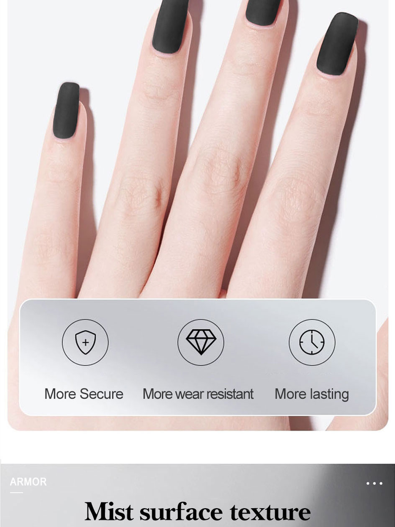 Arte Clavo Matte Velvet Top Coat UV Gel Soak Off 10ml Lack Semi-permanent Nagellack Seal Gel Polish Nagelkonst Dekorationer Verktyg_voghion.com