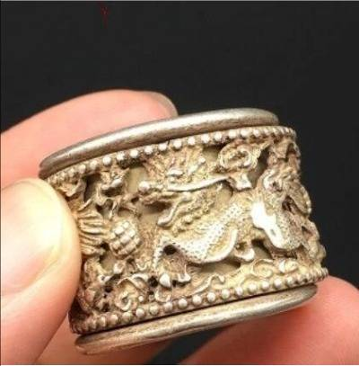 Solid and solid pure copper Kirin finger movable men's ring necklace pendant keychain pendant gift Feng Shui copper carving_voghion.com