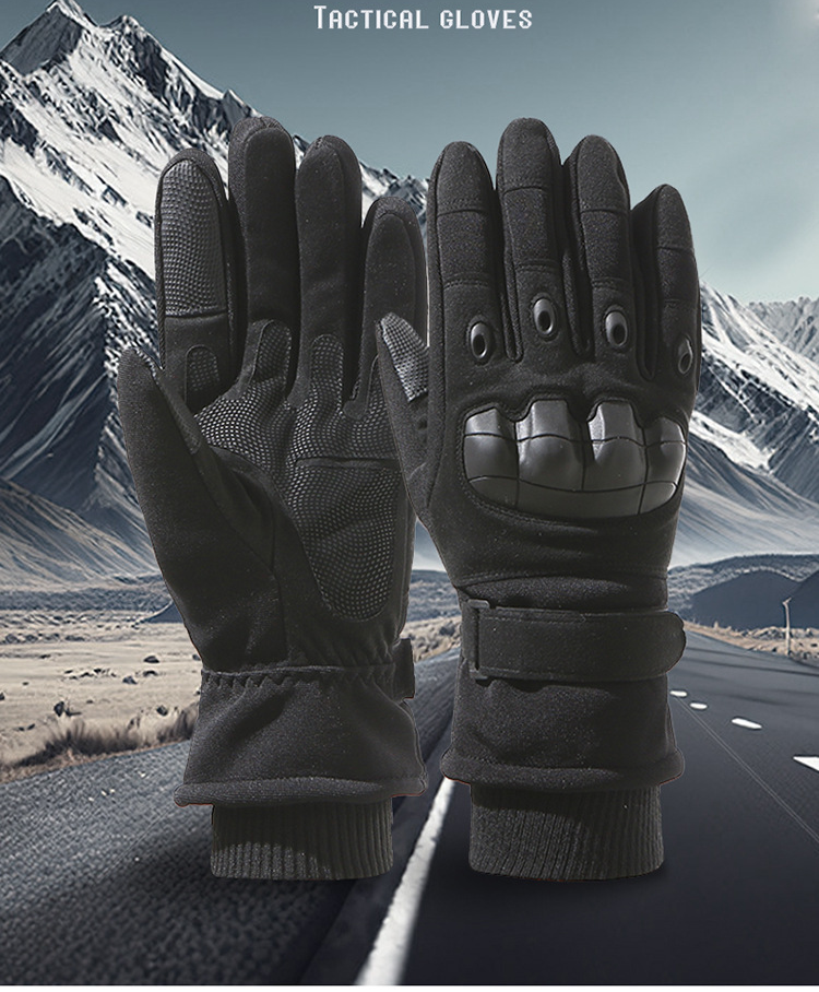 Unisex Winterhandschoenen voor heren outdoor motorrijden winddicht koud antislip warm touchscreen met fleece ski verdikking handschoenen_voghion.com