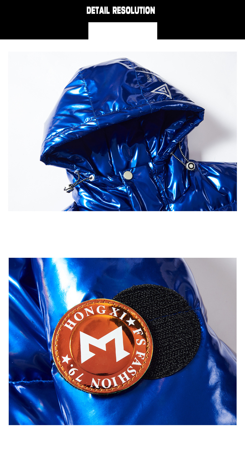 Kids' Clothing winter new style children's white duck down thick warm middle and large children's stylish washable hooded jacket trendy_voghion.com