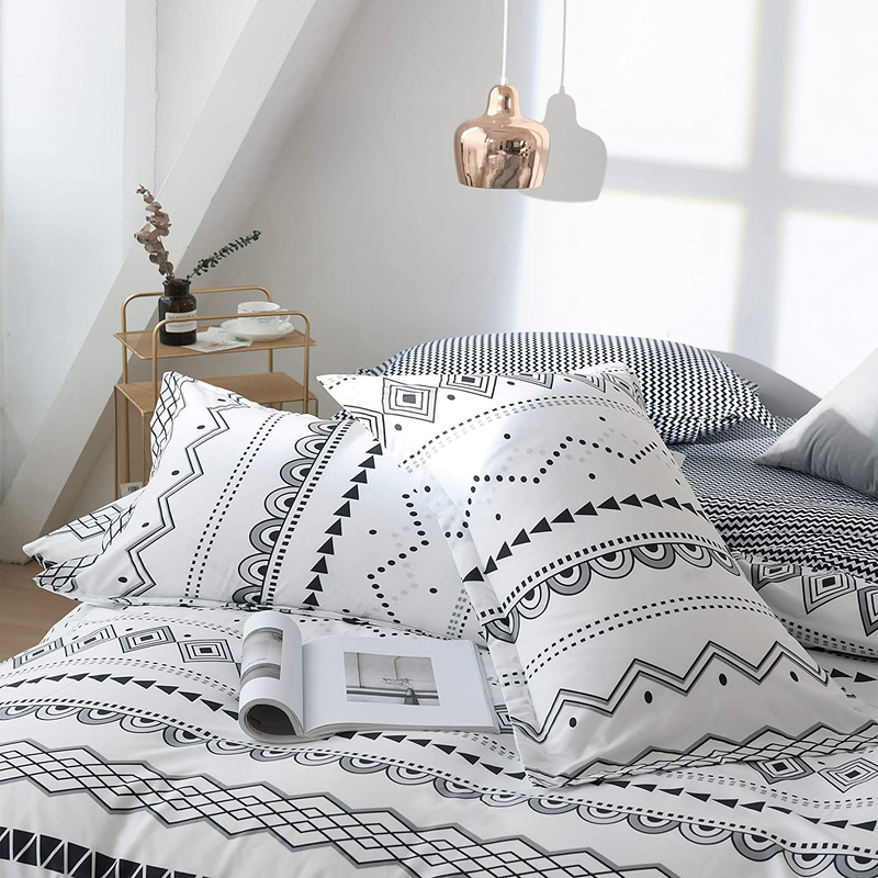 Set da tre pezzi Copripiumino bohémien Set da tre pezzi Biancheria da letto stampata_voghion.com