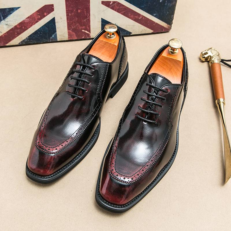 Newest Italian Oxford Shoes For Men Luxury Patent Leather Wedding Shoes Pointed Toe Dress Shoes Classic Derbies Plus Size 38-46_voghion.com