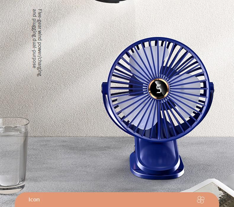 6 Inch USB Desk Fan - Dual Power (AC/USB) Quiet Office Fan (3 Speed Settings Adjustable Tilt ≤35dB Silent Mode)_voghion.com