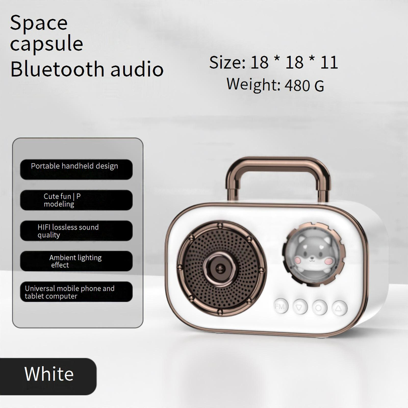 Tragbare Lautsprecher Retro Mini Bluetooth Lautsprecher USB Mini Outdoor Tragbare U Disk TF Karte Hohe Qualität Mit FM Kreative Kleine Lautsprecher_voghion.com