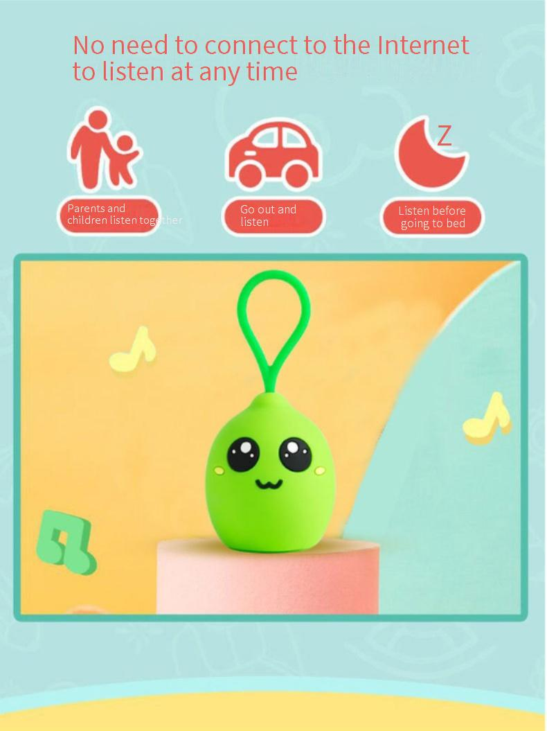 Mini haut-parleurs portables créatifs et mignons, Bluetooth, lecteur portable pour enfants, carte_voghion.com