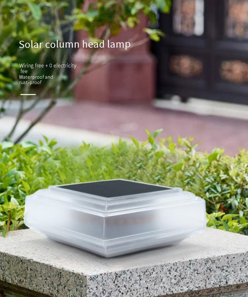 Solar LED Post Light – New Chinese Style Waterproof Outdoor Pillar Lamp For Gates & Fences – Solar-Powered Column Light 6-12H Runtime, Warm White_voghion.com