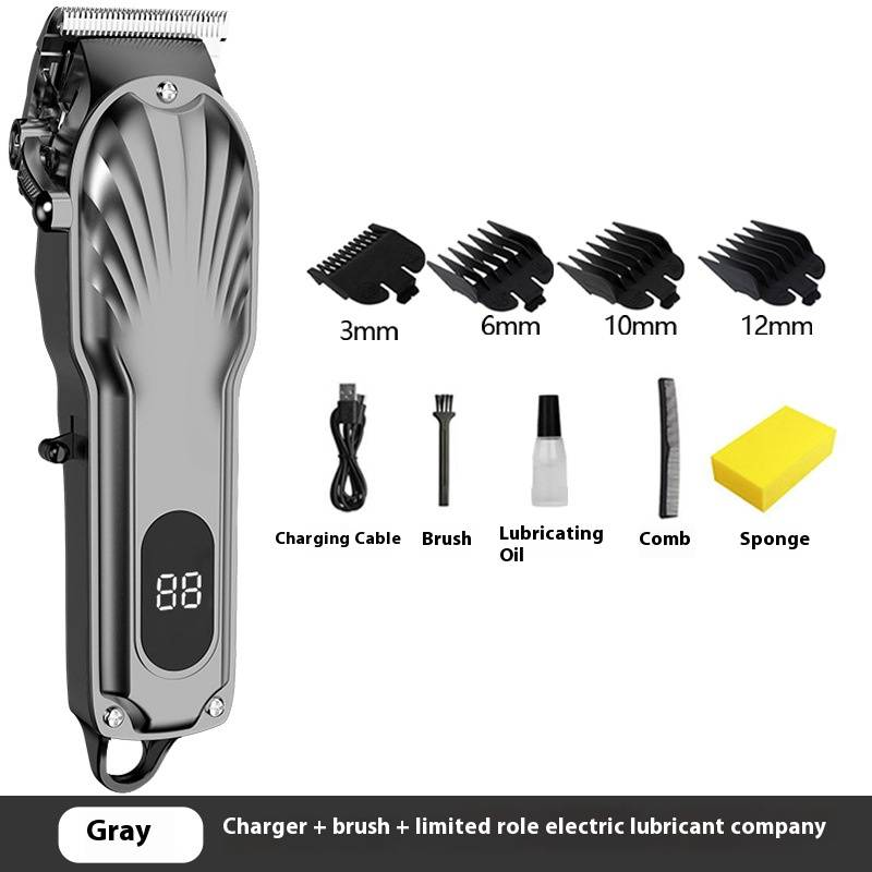 Professional Cordless Hair Clipper For Barbers - Rechargeable Hair Trimmer With Stainless Steel Blades, Adjustable Guide Combs, Quiet Motor_voghion.com