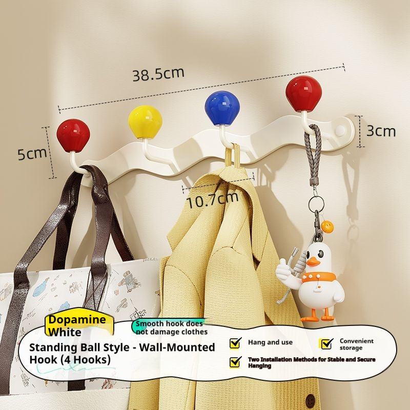 Ganchos de pared sin taladro: ahorra espacio en la puerta y la pared para abrigos, sombreros y bolsos (varios estilos y opciones de ganchos, hierro resistente a la oxidación)_voghion.com