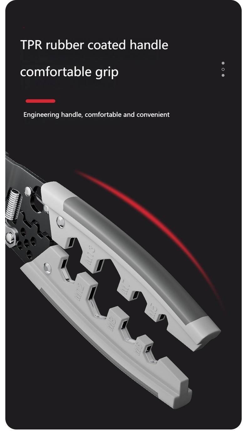 Professional Multifunctional Wire Stripper With Wrench - Heavy Duty Industrial Grade, Precision Stripping, Cutting, Twisting & Crimping Tool_voghion.com