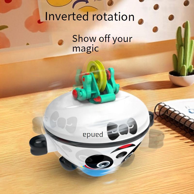 Self-Balancing Piggy & Panda Robot Toy – STEM Educational Gyroscope Walking Tightrope Fun For Kids (Battery Options Available)_voghion.com