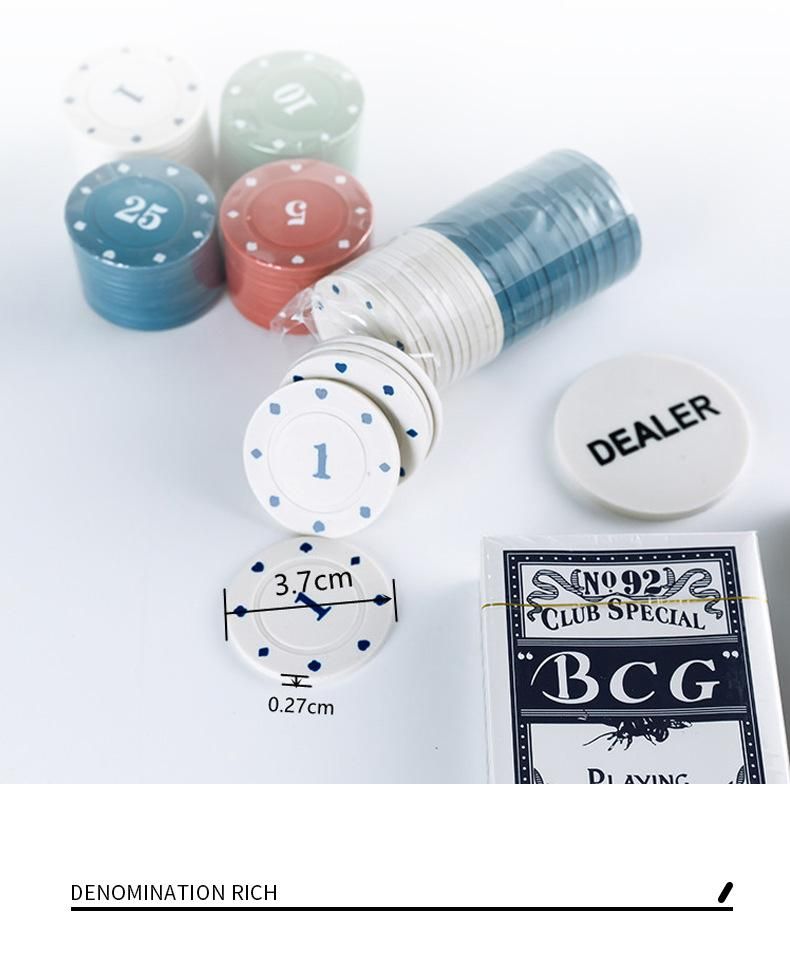 Texas Hold'em Poker Baccarat Blackjack Set 200 Numbered Chips With Tablecloth Banker Code In Iron Box Wholesale_voghion.com