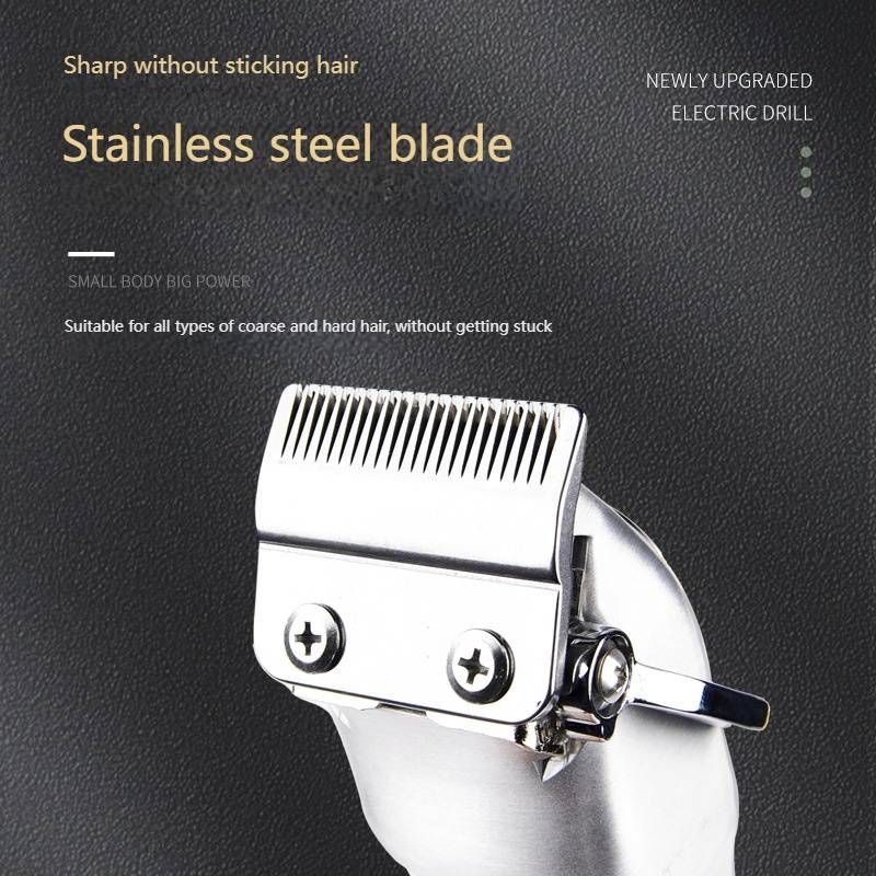 Tondeuse à cheveux professionnelle avec écran LCD, rechargeable sans fil pour hommes, femmes et animaux, lames en acier inoxydable, fonctionnement silencieux._voghion.com