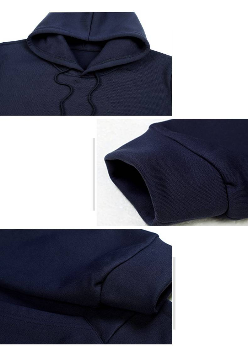 Kapuzenpullover mit Digitaldruck - Fleecegefüttert, Unisex-Pullover für die Freizeit (Schwarz, Grau, Marineblau, Beige)_voghion.com