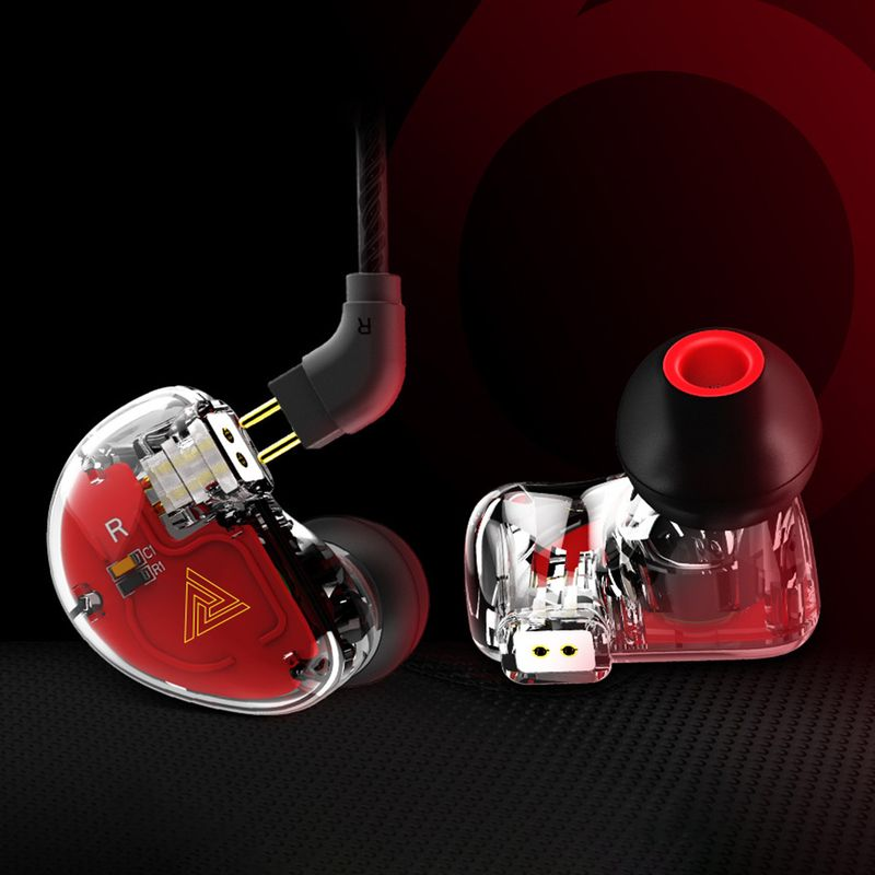 QKZ 3,5 mm empfindlicher, leichter, kabelgebundener High-Fidelity-VK5-Stereo-Sport-In-Ear-Gaming-Ohrhörer mit Geräuschunterdrückung zum Laufen_voghion.com