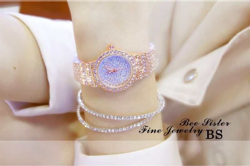 New light luxury chain watch small chain full of stars full of diamonds women's watch_voghion.com