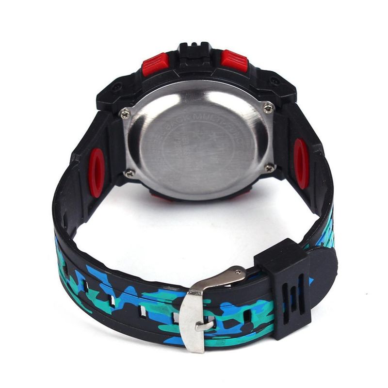 HONHX Men's Student Electronic Watch Children's LED Luminous Multi-Function Sports Chronograph Alarm Clock Wristwatch_voghion.com