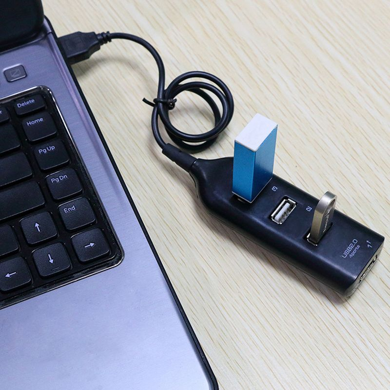 4 Ports Hochgeschwindigkeits-USB 2.0-Erweiterungs-Hub-Splitter-Adapter für PC-Laptop-Computer_voghion.com