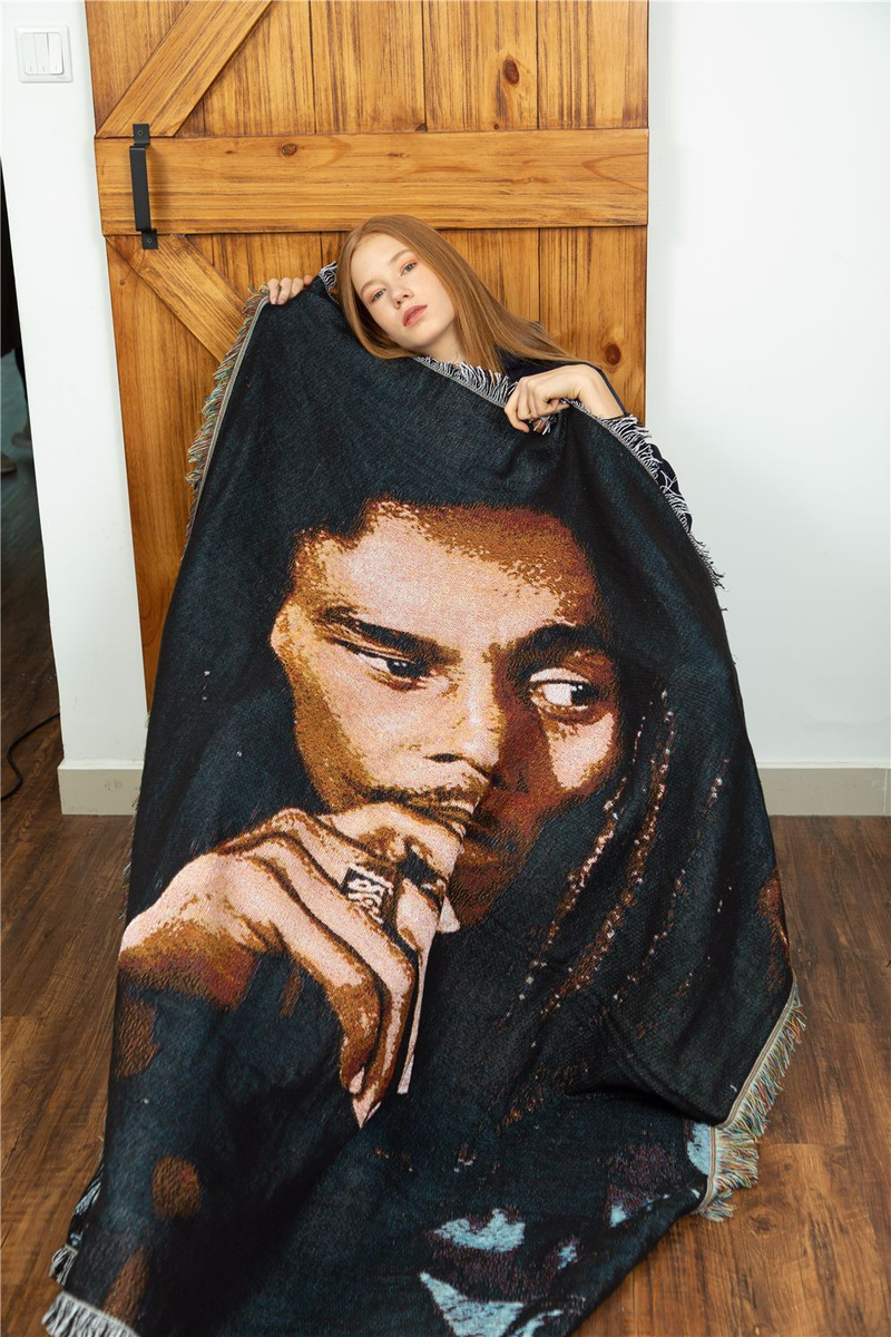 Sofos antklodė, gobelenas, antklodės užvalkalas, dekoratyvinis antklodė, Bob Marley Reggae Jamaica_voghion.com