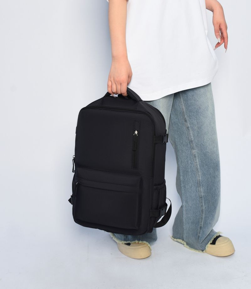 Lare Capacity Backpack 2025 New Simple Solid Color Business Laptop With Independent Shoe Compartment Commuter Travel_voghion.com