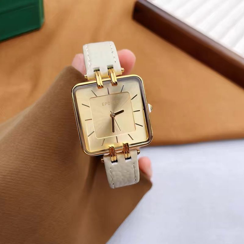 Dameshorloges Mode Zakelijk Vierkant Grote Wijzerplaat Dames Eenvoudig Retro Temperament Casual Waterdicht Quartz Horloge_voghion.com