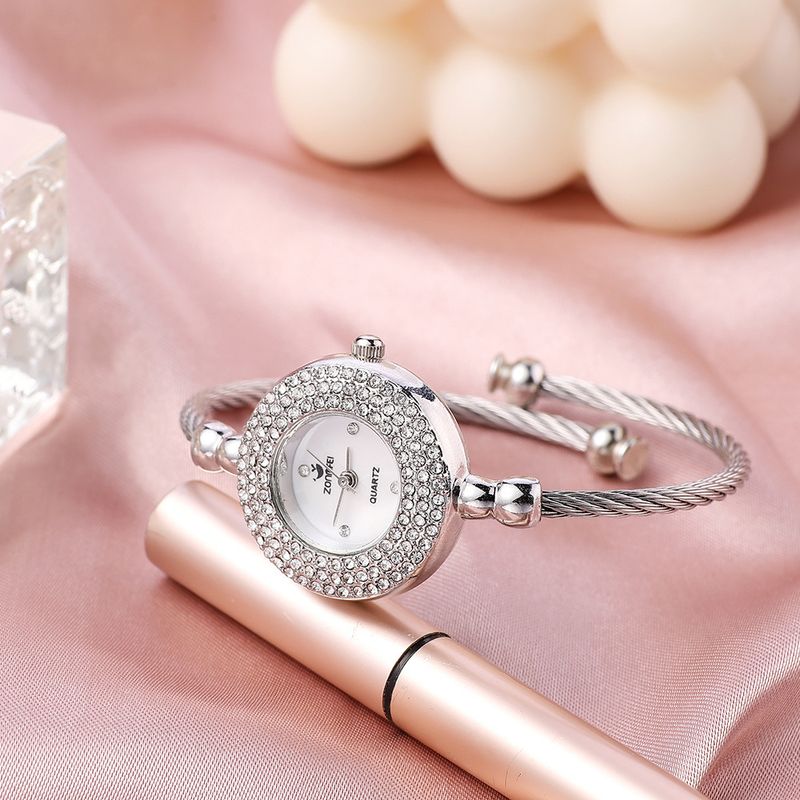 Orologio da donna con cinturino al quarzo, stile aperto, quadrante piccolo, semplice e alla moda, estivo, Ins_voghion.com