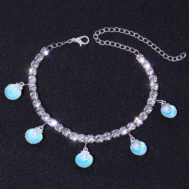 karstā pārdošana preces apgleznotas gliemežvāku pērle Anklet Beach viss atbilst vienkāršs elements kalnu strēles Anklet Anklet_voghion.com