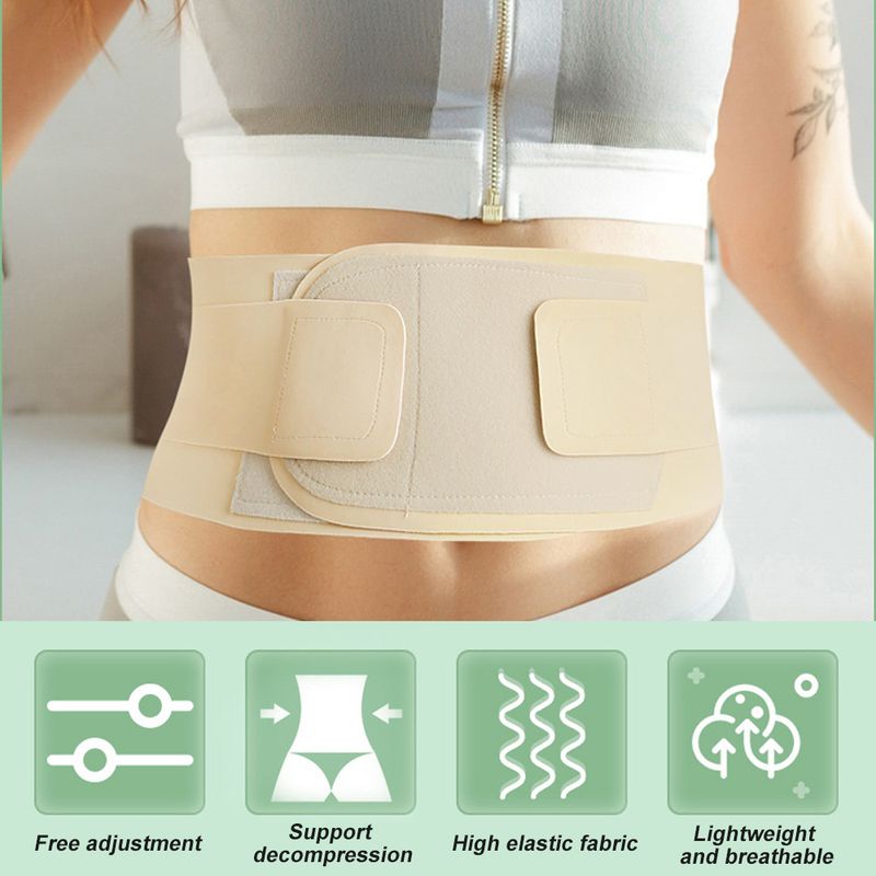 Cintura di supporto lombare traspirante per sciatica, scoliosi, ernia del disco, unisex, per alleviare il dolore alla parte bassa della schiena_voghion.com