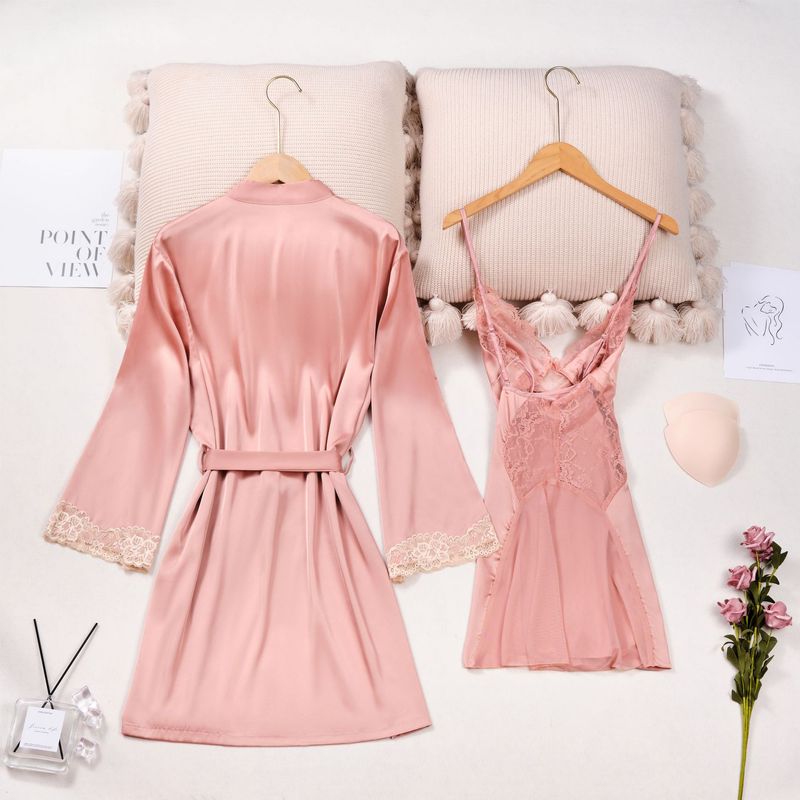 Nachtwäsche für Damen Pyjamas zweiteiliges sexy Heimkleid-Set für Damen kann draußen getragen werden_voghion.com