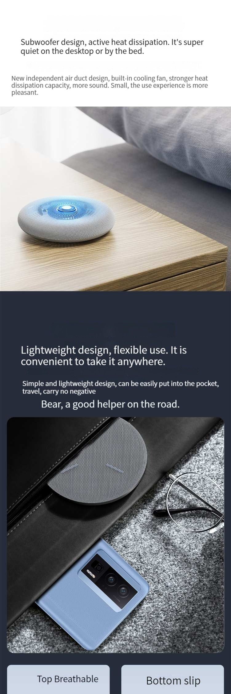 Original Xiaomi Redmi Wireless Charger 30W Max With Cooling Fan Mini Charging Type C Fast Charge For Huawei IPhone Samsung Phone_voghion.com