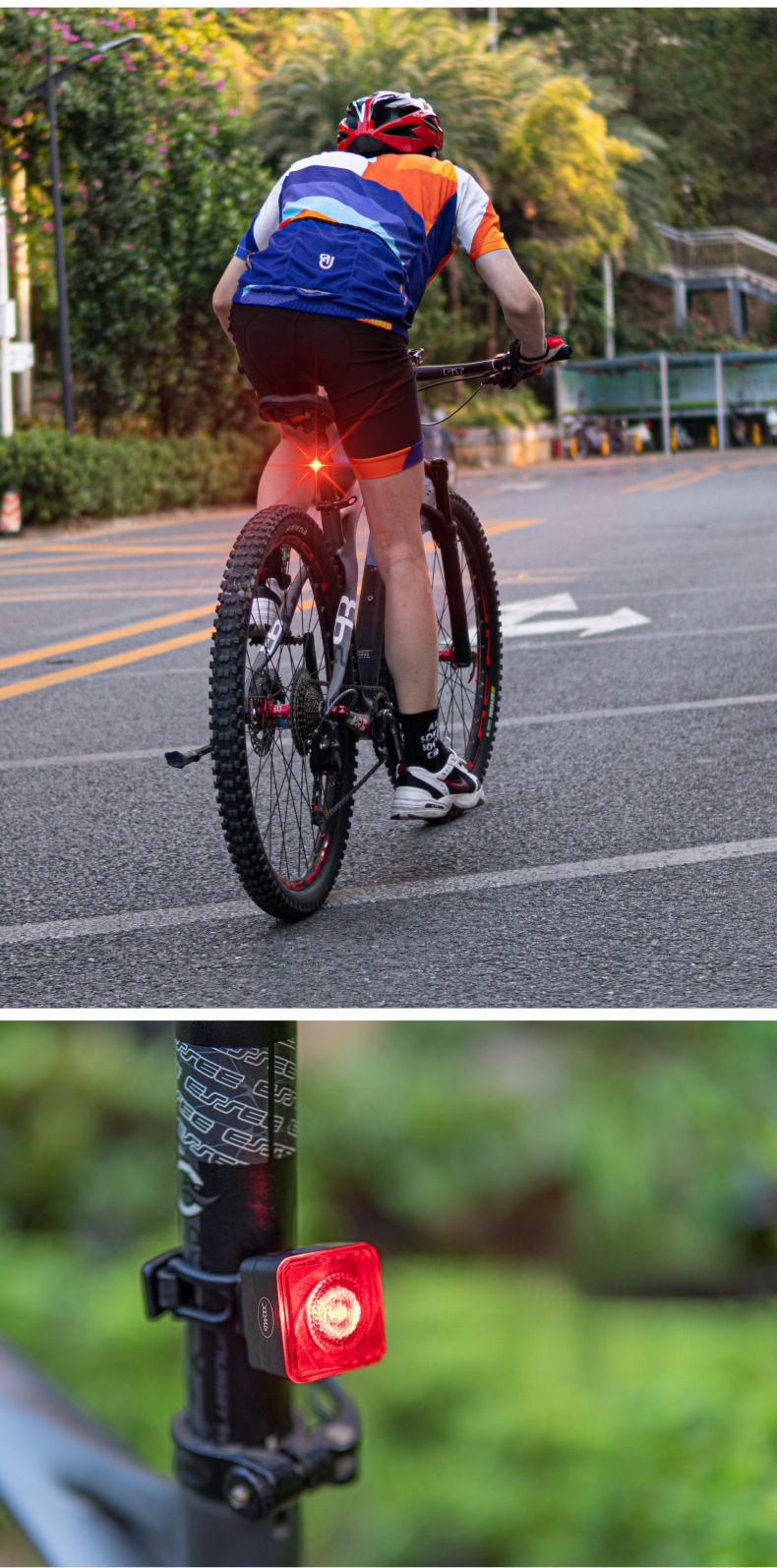 Twooc New Bicycle Mountain Road Bike Warning Lens High Brightness Tail Light_voghion.com