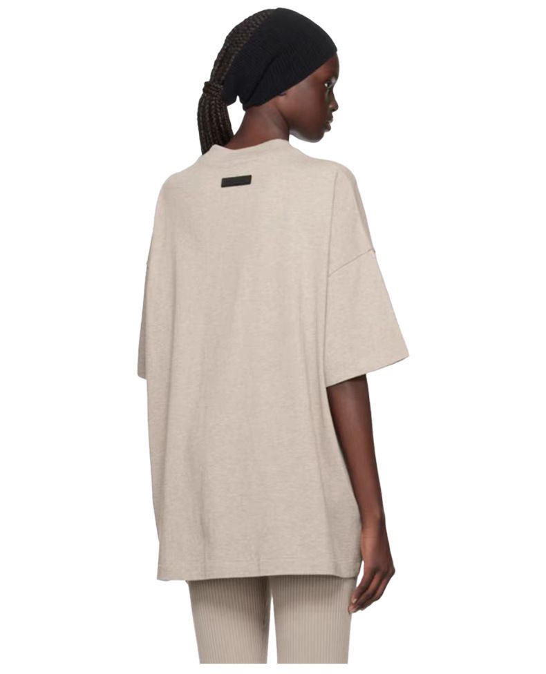 Uus ESSENTIALS trendikas beež lühikeste varrukatega meeste ja naiste puuvillane T-särk täiskasvanutele_voghion.com