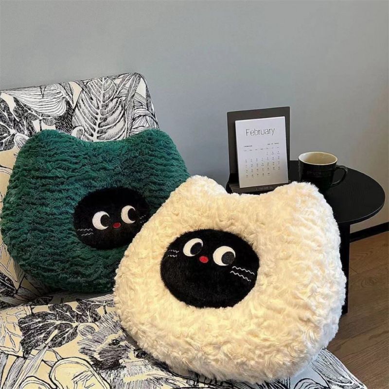 Katzenförmiges Sofakissen Plüschkissen Raumdekor_voghion.com