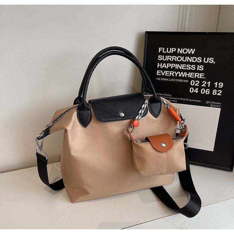 Borsa da donna, grande capacità, portatile, stile gnocco, alla moda, con tracolla a tracolla e giunzioni_voghion.com