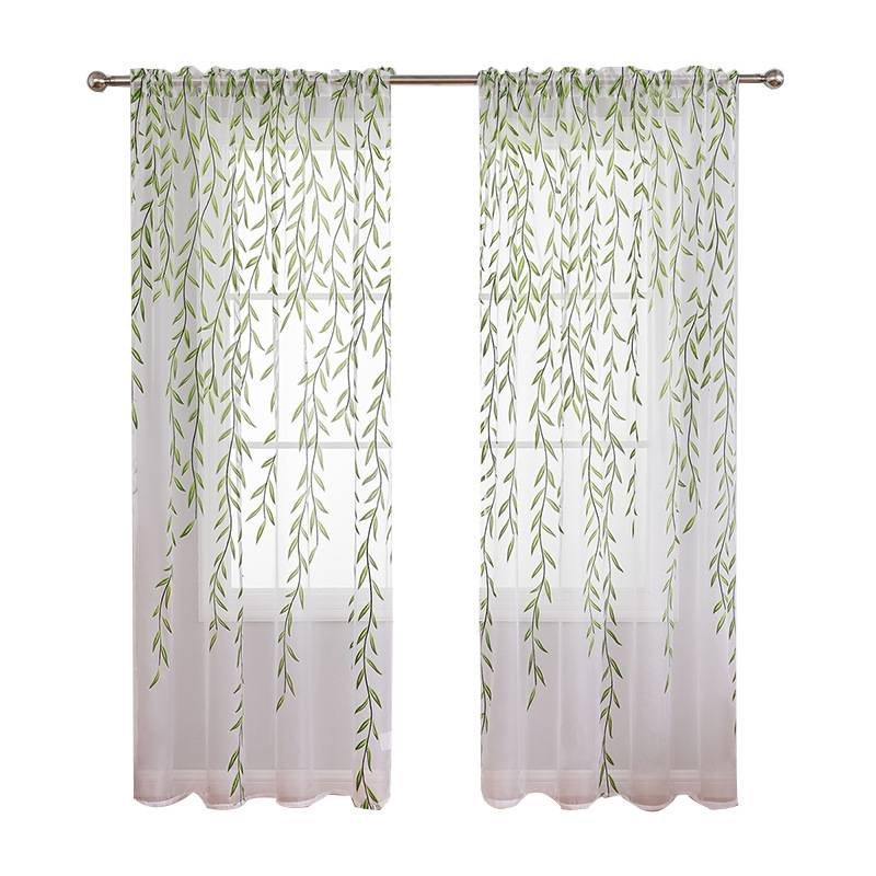 Cortinas a rayas resistentes al sol para sala de estar, dormitorio, paneles de cortina transparentes con aislamiento térmico_voghion.com