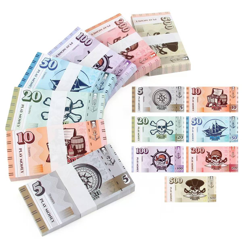 Pirate Paper Money, Toys, Bar, Hard Event, Stage Decoration, Party, Paper Money Props, Coins, Games, Halloween_voghion.com