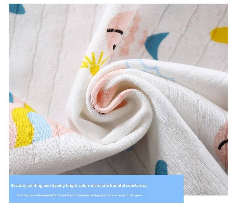 Weiche, atmungsaktive Baumwolle, Baby-Kinder-Pyjama-Set, süßes Cartoon-Langarm-Schlafanzug-Set für 0–5 Jahre_voghion.com
