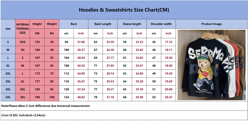 Erkek Giyim Trend Marka Sweatshirt 2025 Sonbahar Yeni Ayı Yuvarlak Yaka Uzun Kollu Baskılı Ceket Çift Stili Yüksek Kaliteli Alt Gömlek Erkekler İçin_voghion.com