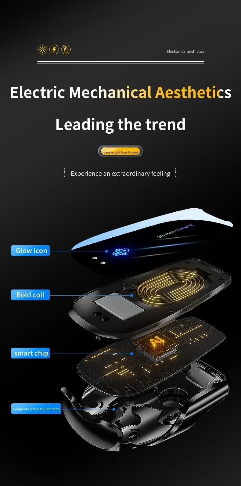Wireless Magnetic Charger For Car, For IPhone 14 13 12 X Samsung Xiaomi+_voghion.com