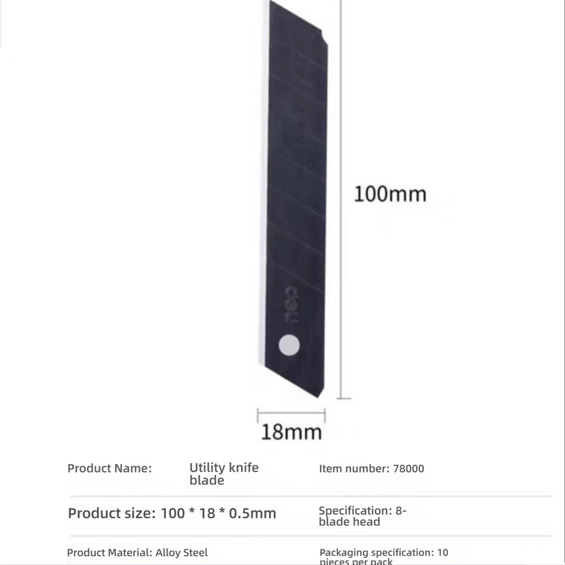 Robustes Universalmesser aus Edelstahl mit scharfen Klingen – perfekt zum Öffnen von Kartons, Zuschneiden von Tapeten und Basteln_voghion.com