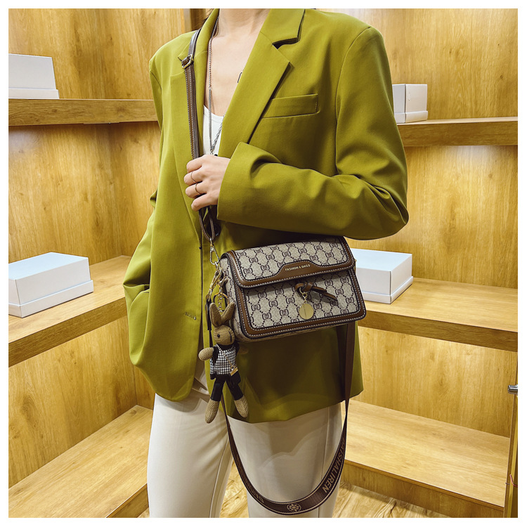 Borsa da donna a tracolla versatile di alta qualità autunno/inverno 2024 nuova moda a tracolla piccola quadrata alla moda Instagram_voghion.com