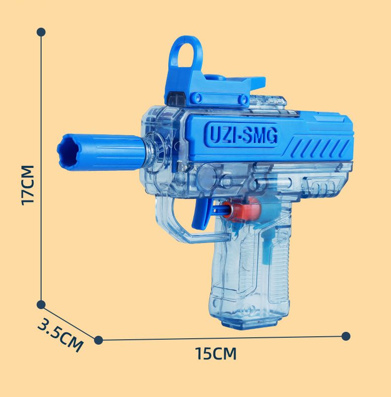 Nieuw product Koppeling Herladen Uzi Technologie Waterpistool Grote capaciteit Continue Vuur Transparante Watertank Kinderen Watergevecht Speelgoed_voghion.com