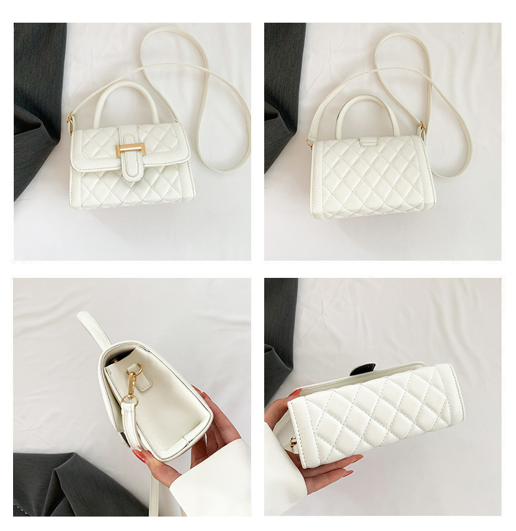 Borsa piccola con filo da ricamo Lingge 2023 Borsa da donna nuova Borsa a tracolla larga all-match in stile esplosivo popolare Borsa a tracolla piccola borsa quadrata portatile_voghion.com