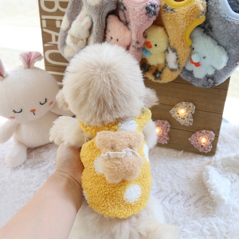 Petstyle Plush Little Doll Cute Cotton Puppy Kitten Clothes Newborn Cat_voghion.com