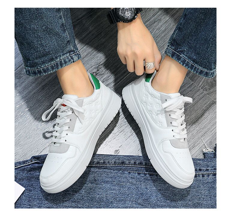 sneakers, Youth Sports Autumn And Winter Color Matching, Height Increasing Small White Lightweight_voghion.com