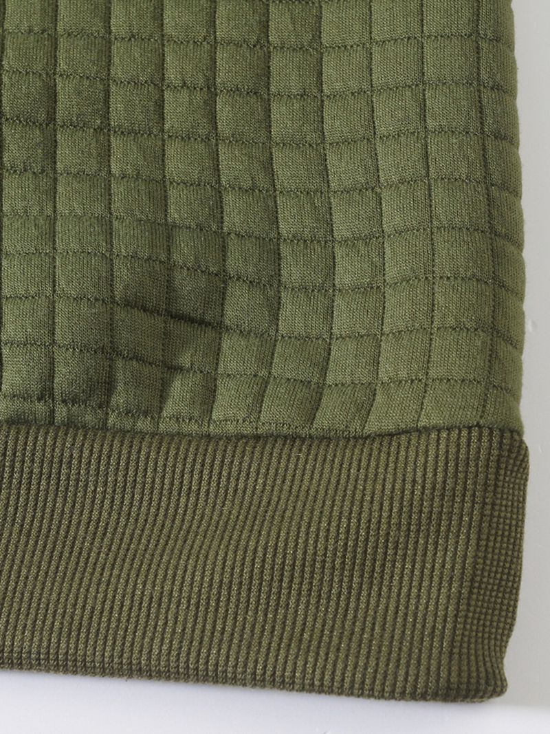 Ropa para hombre, otoño e invierno, camisa informal ajustada para hombre, camiseta de manga larga con cuello redondo y diseño de gofre_voghion.com
