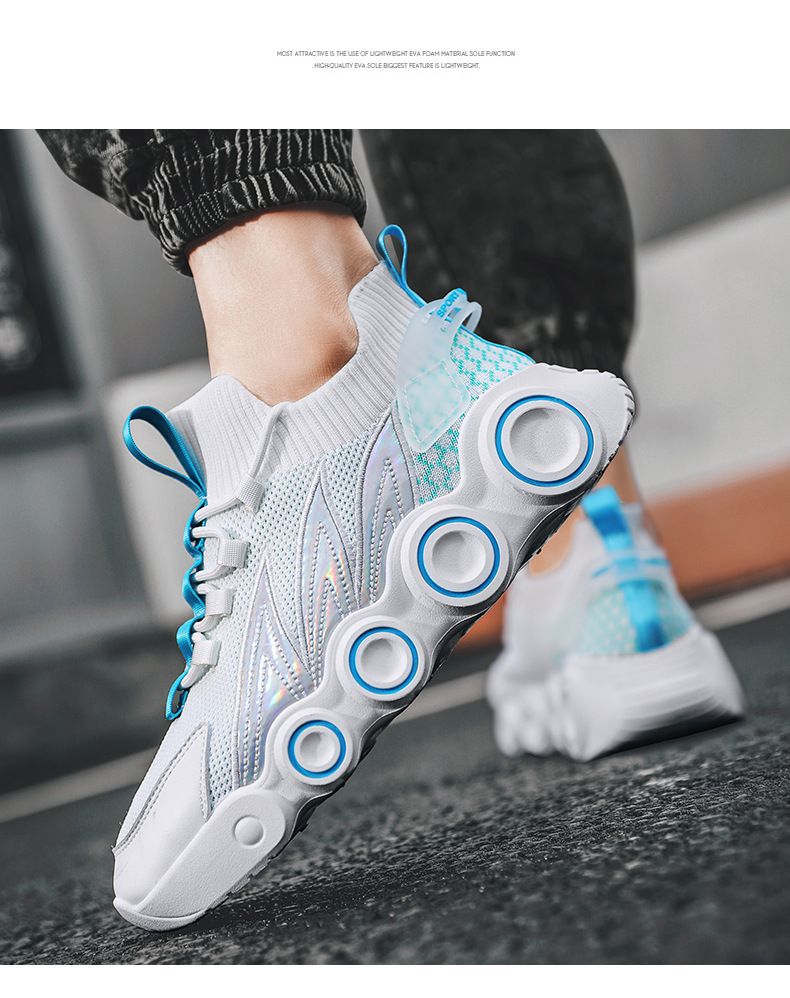 Baskets de sport respirantes pour hommes, chaussures d'été simples en filet, confortables, décontractées, légères, antidérapantes, tennis_voghion.com