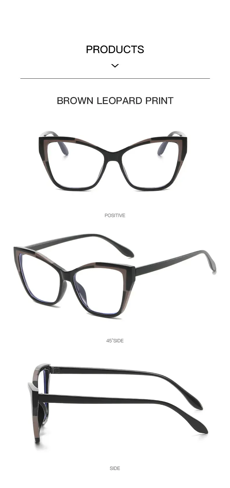 Mood, fotokroomsed naiste prillid, optilised sinised valgust blokeerivad prillid, brändidisainerid, kassisilmad, läbipaistvad moodsad prillid_voghion.com