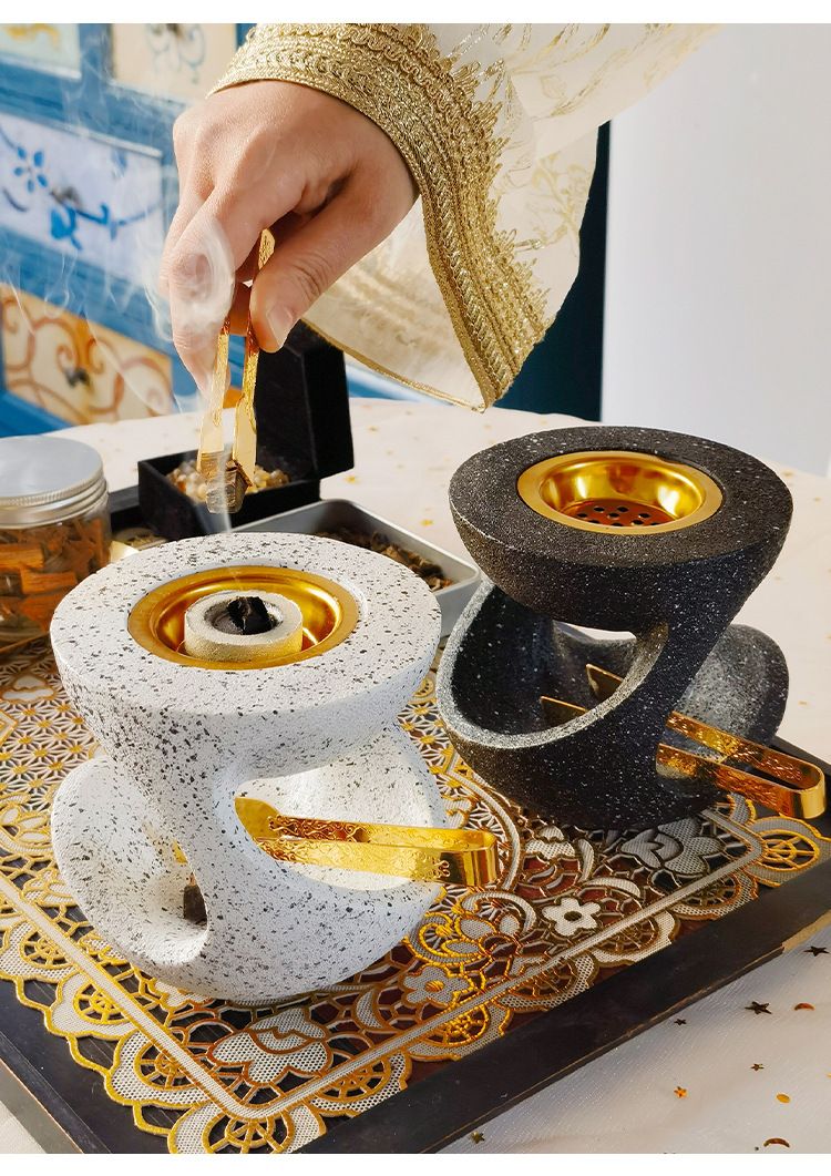 Moderne kreative Harz hängen Topfform Handheld Aromatherapie Brenner Home Dekoration arabischen Räucherstäbchenhalter_voghion.com
